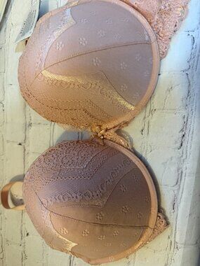 Smart & Sexy Signature Lace Push-up Bra 1170  Blushing Pink Lace 36DDD NWT